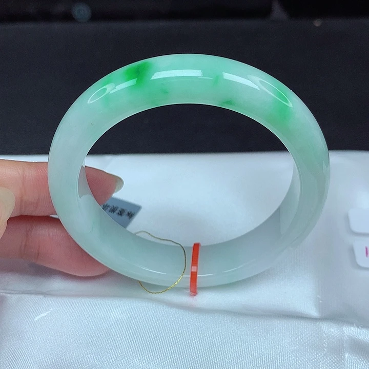 翡翠未镶嵌手镯53圈031
