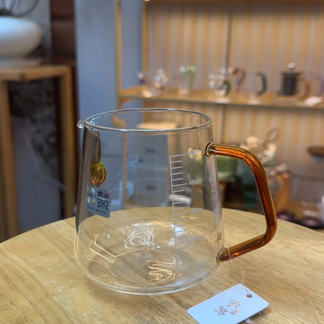 手工艺品玻璃禾器承轩公道杯琥珀色