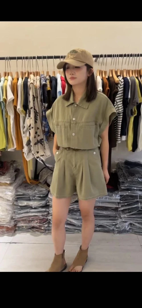 邹先森106-29夏季新款薄牛仔舒适显瘦连体套装