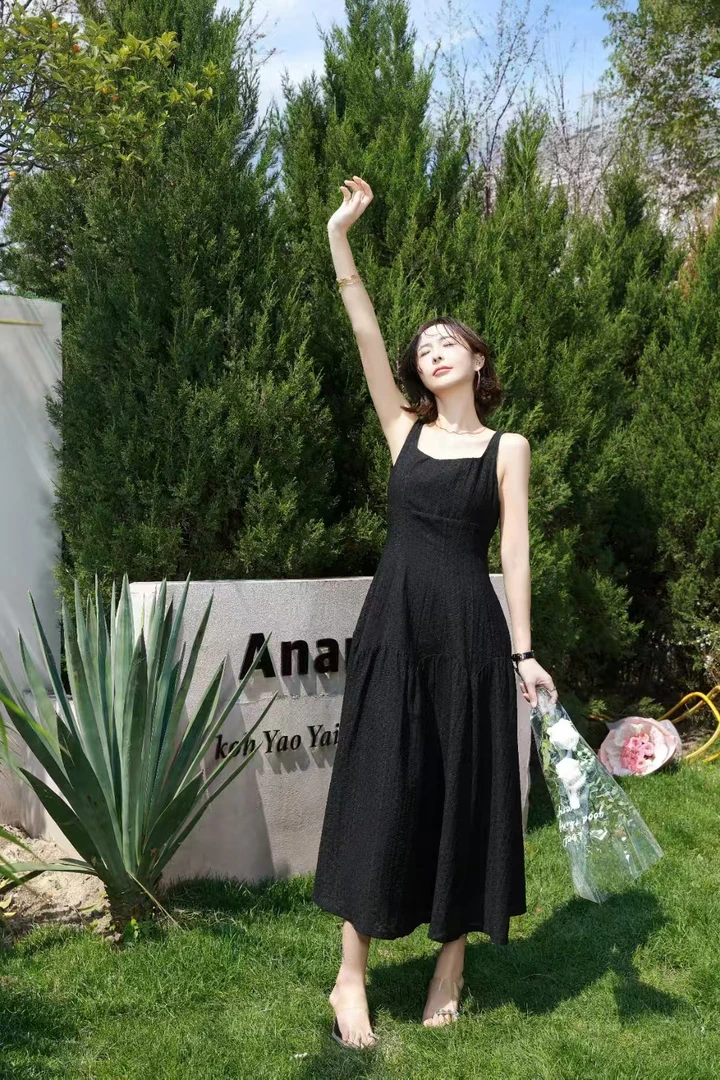 夏季收腰显瘦气质百搭连衣裙96205