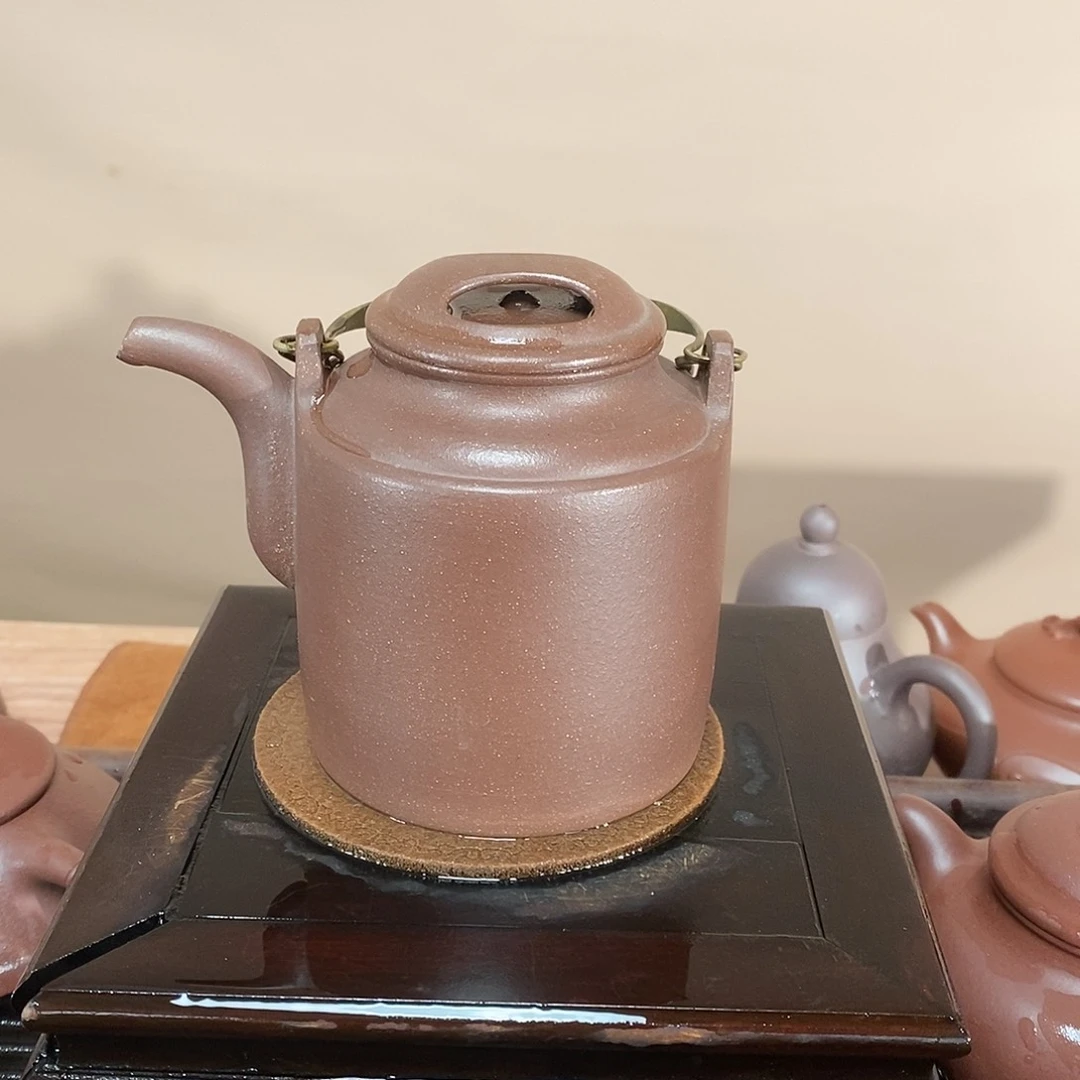 紫砂茶壶高端350cc紫泥牛盖洋桶