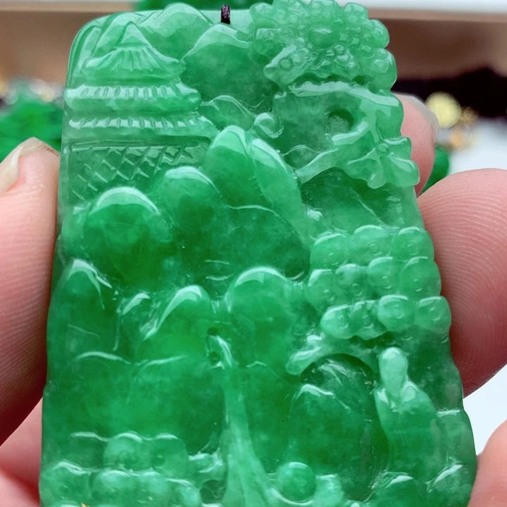 翡翠未镶嵌吊坠(不含链)