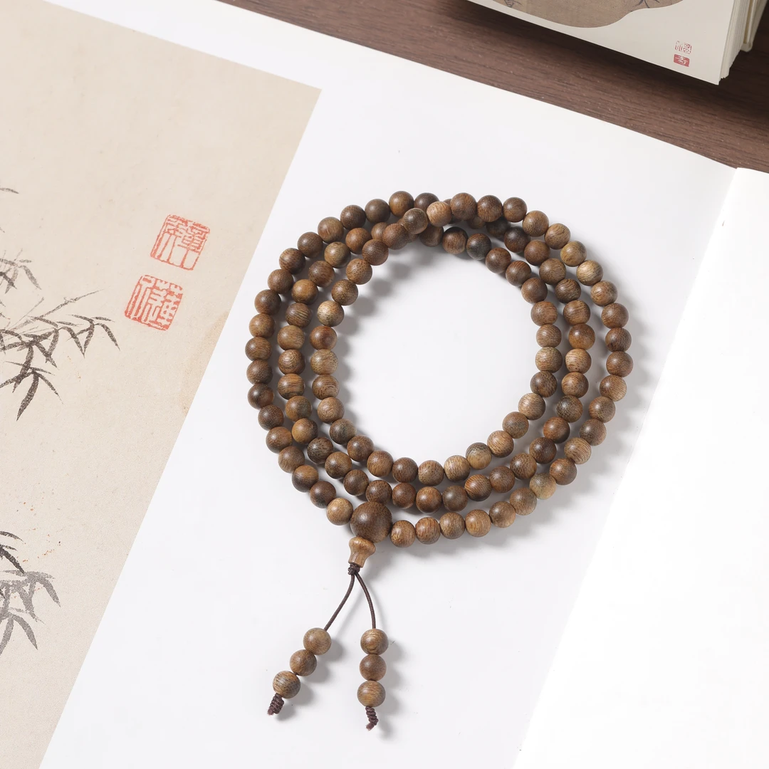 沉香【体验】G008芽庄白奇楠沉香0.6多圈圆珠手串（多样性发货一条）