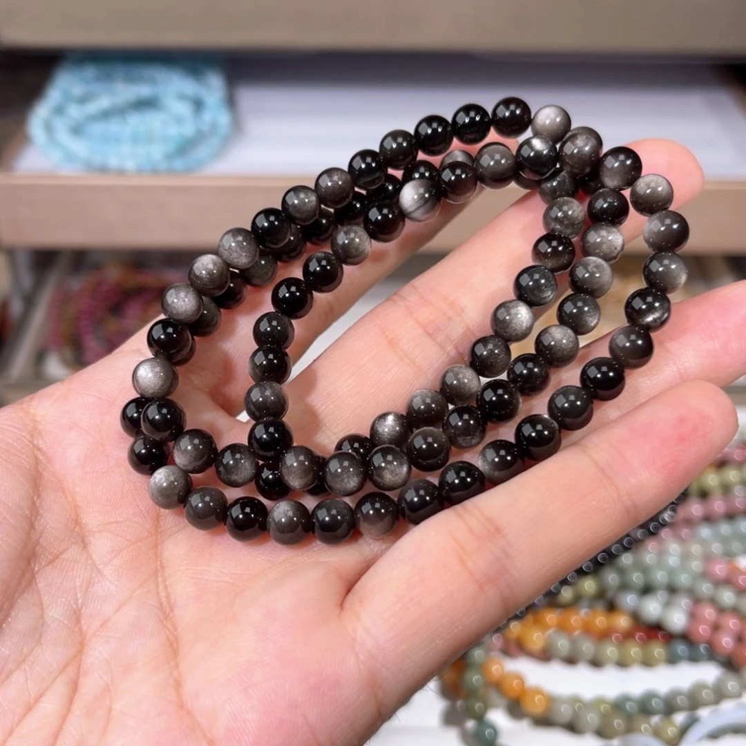 水晶手链未镶嵌银耀009