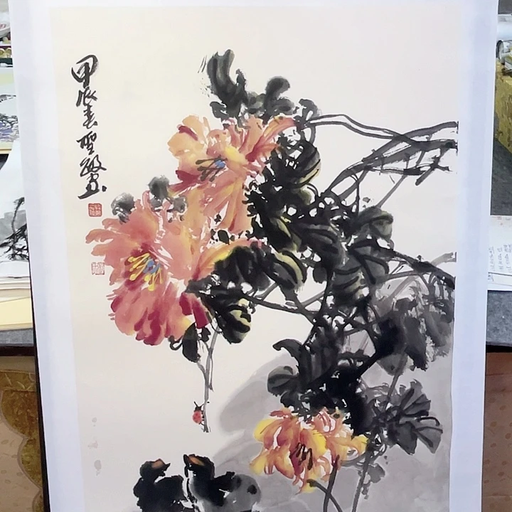 国画张圣敏先生纯手绘作品