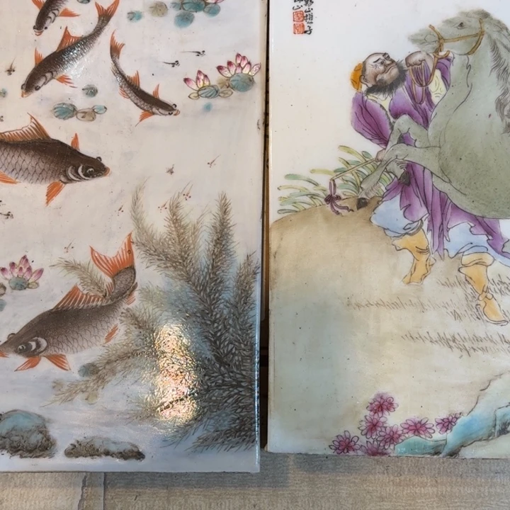 摆件六**士瓷器摆件瓷器