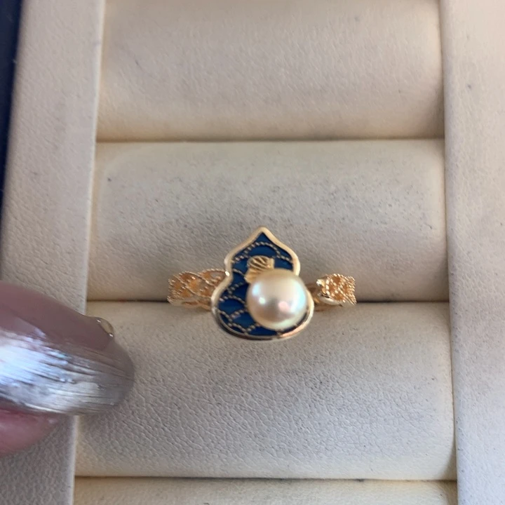 银S925镶嵌肌肤海水珍珠