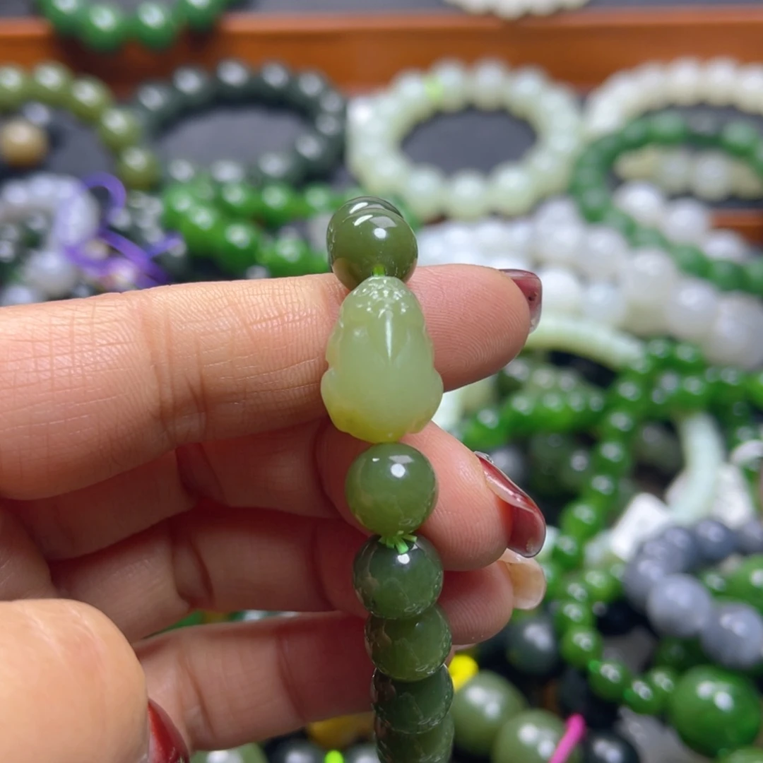 和田玉未镶嵌手链