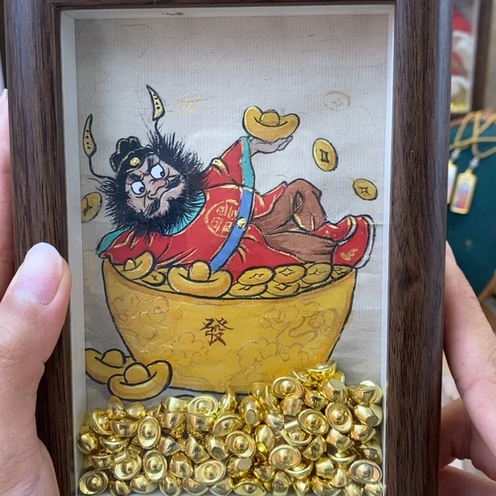 孤品朱砂奎爷躺ying大摆台