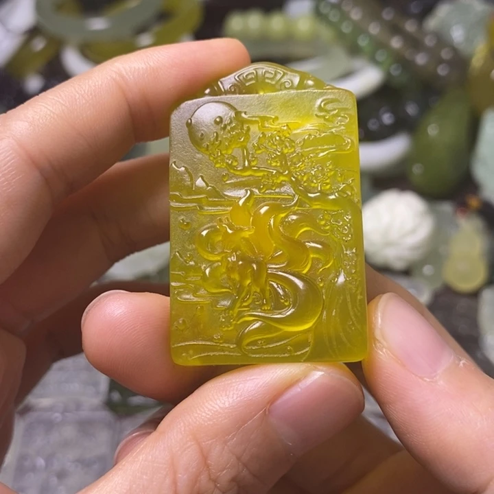 岫玉天然岫玉挂件未镶嵌