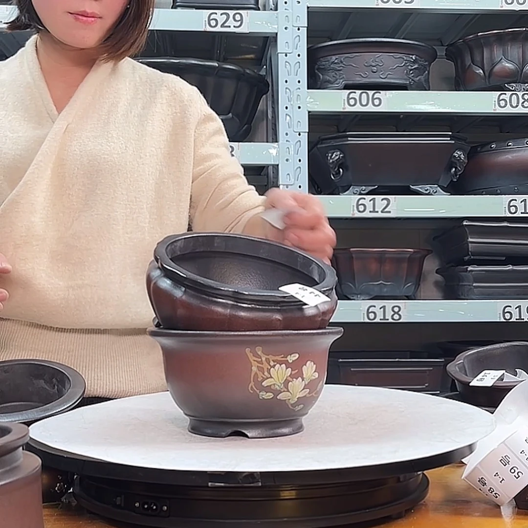 A***尼花盆紫砂宜兴紫砂