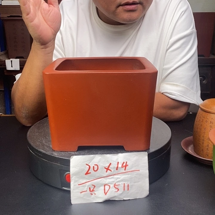 紫砂花盆货号一只D511