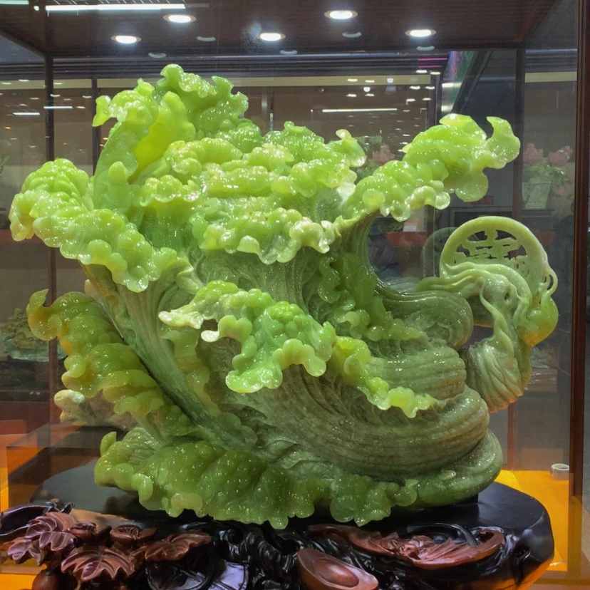 【闪购商品】未镶嵌蛇纹石玉摆件覆膜