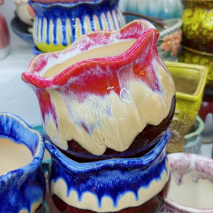 有孔，满10元发货多肉陶瓷花盆