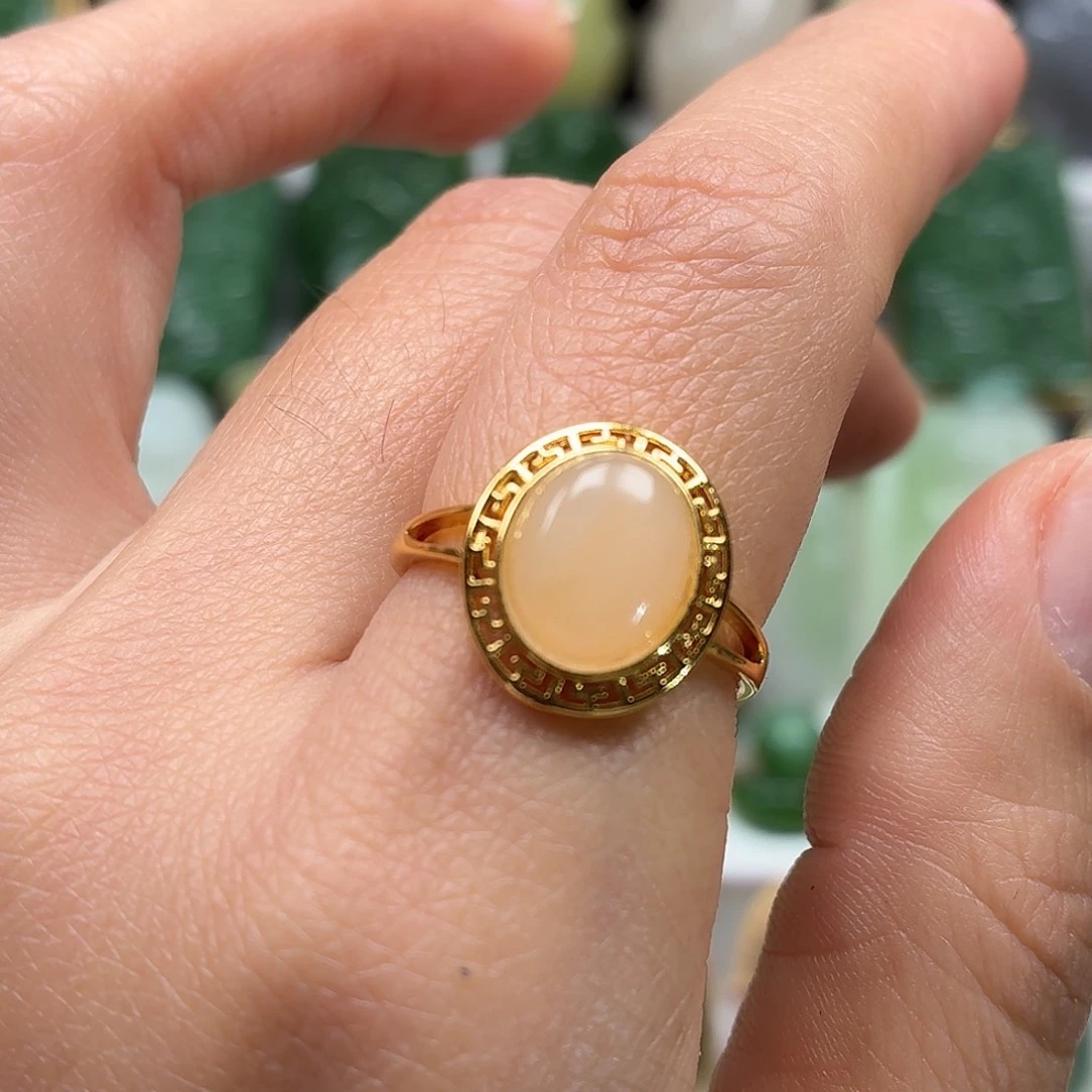 和田玉银S925镶嵌颈饰