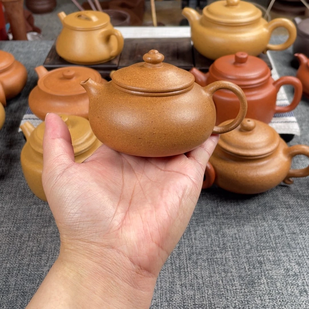 紫砂茶壶黄降坡寒江全手30目150