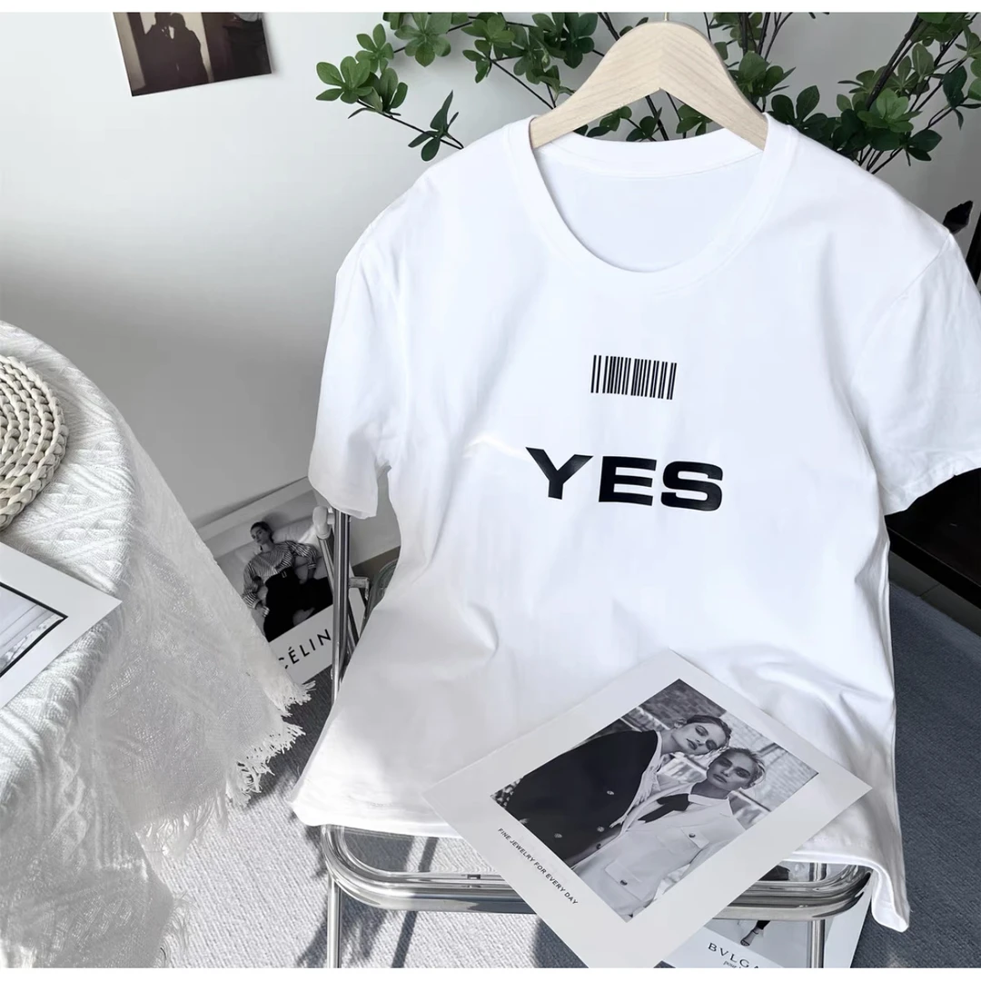 （反季福利）短袖 百搭常规版卡码拍大男女同款印花T恤圆领半袖【2】
