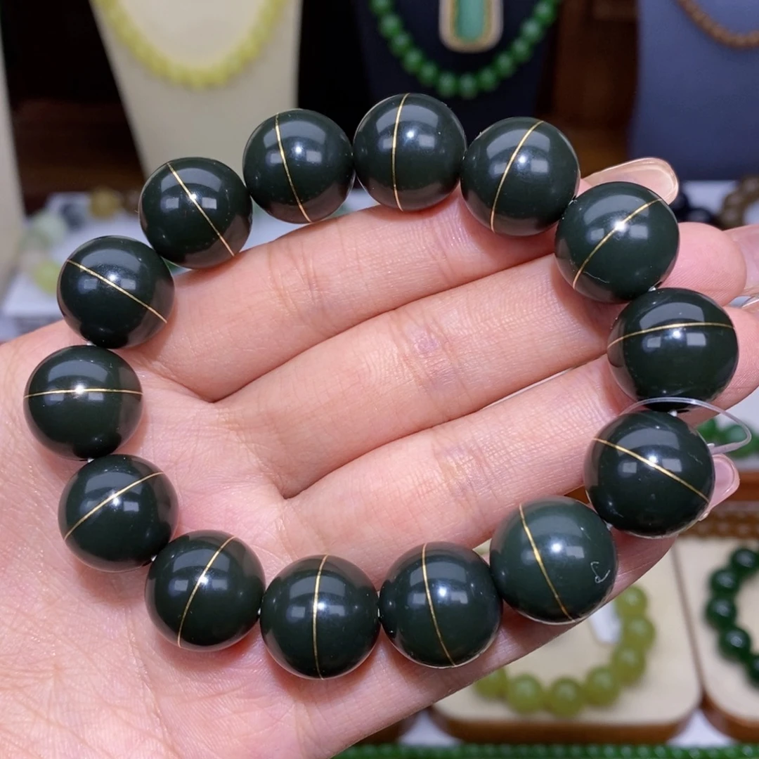 和田玉未镶嵌手串卡16