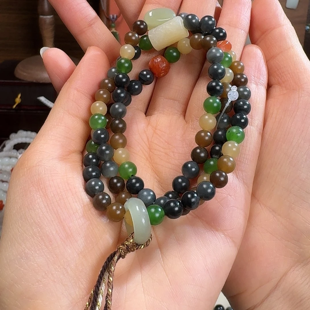 和田玉未镶嵌手链