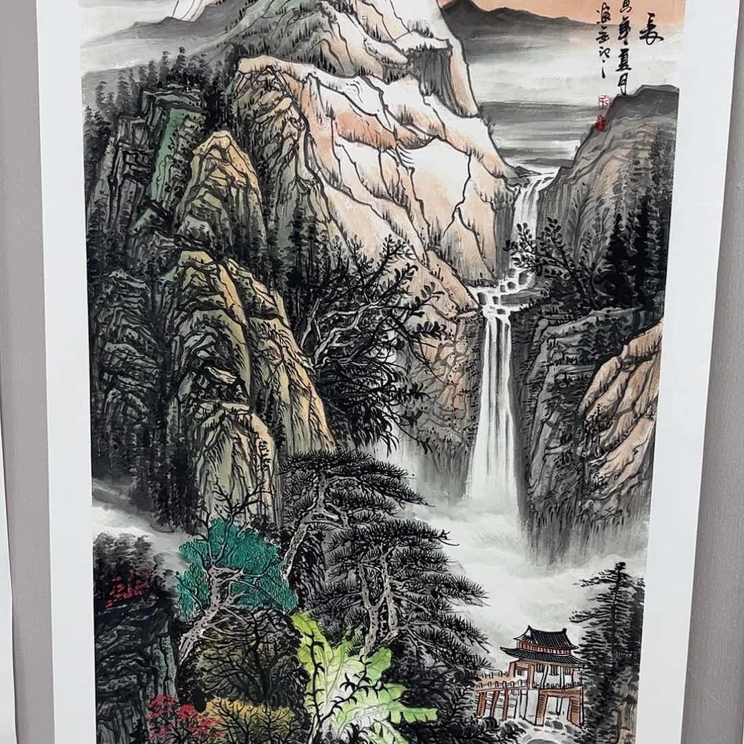 国画纯手绘国画宣纸作品