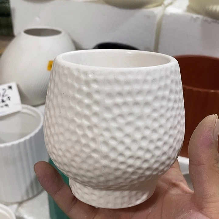 摆件陶盆有孔 微瑕介意勿拍