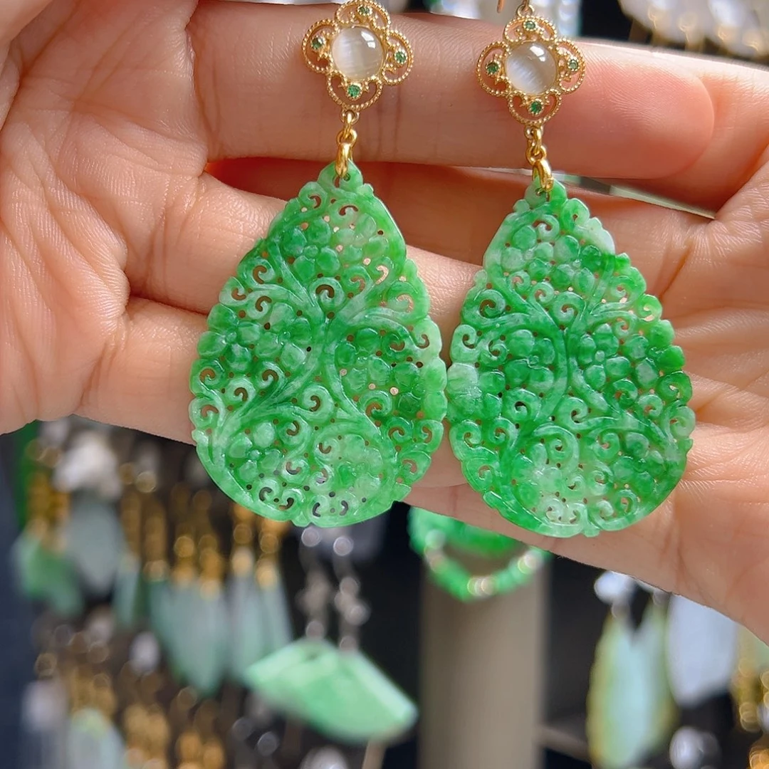 未镶嵌翡翠耳饰N****✨