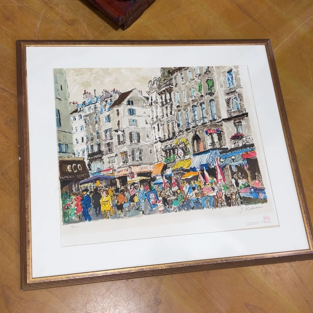 绘画小*屏风框画油画版画水墨山水画