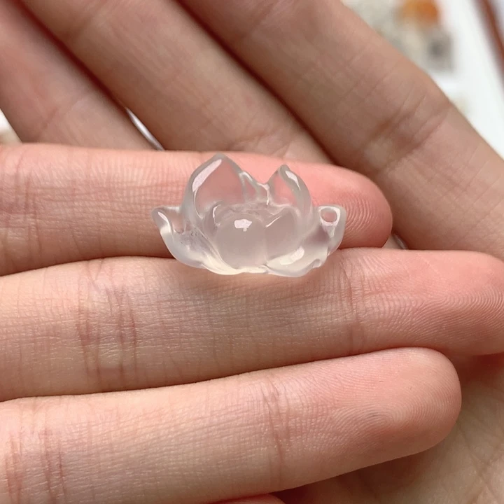 玛瑙/玉髓未镶嵌玛瑙莲花