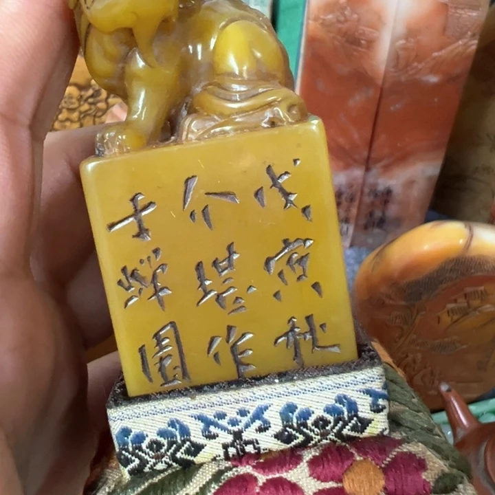 石材定*印章漂亮手工制作