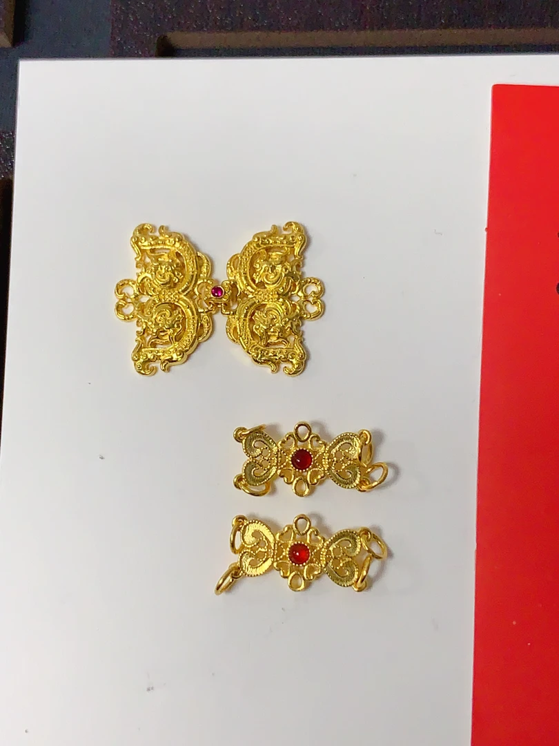 京韵古金足金999 快乐女人花专拍
