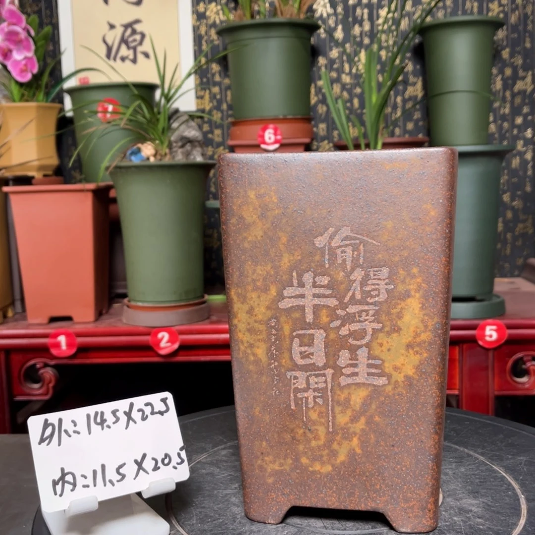 紫砂花盆紫砂花盆