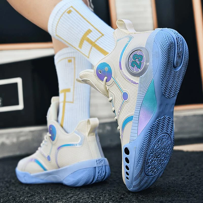 安踏联名踏鞋篮球鞋男实战青少年儿童运动鞋2025春夏款男童网面透