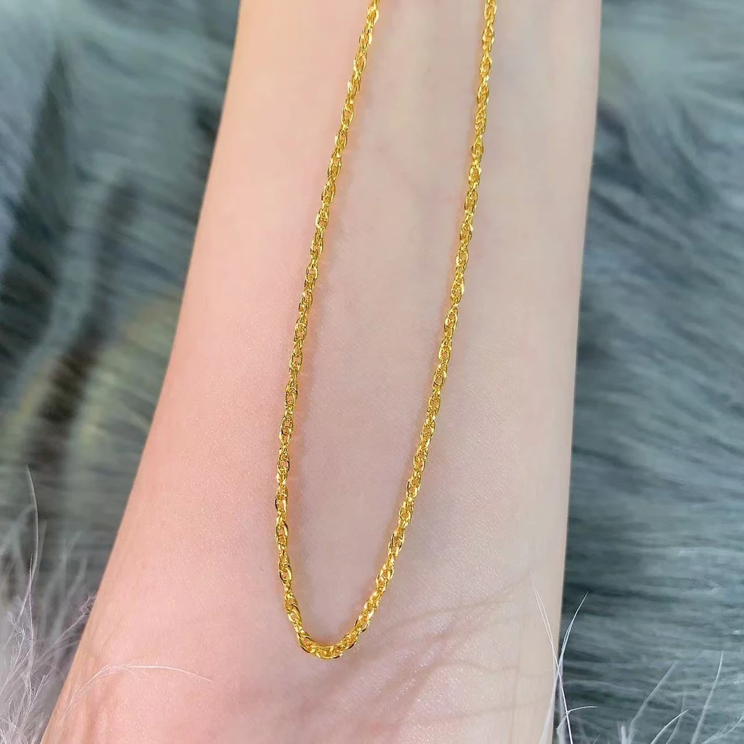 【伟新源】足金999 5G工艺绞丝链（点击购买选择长度重量）