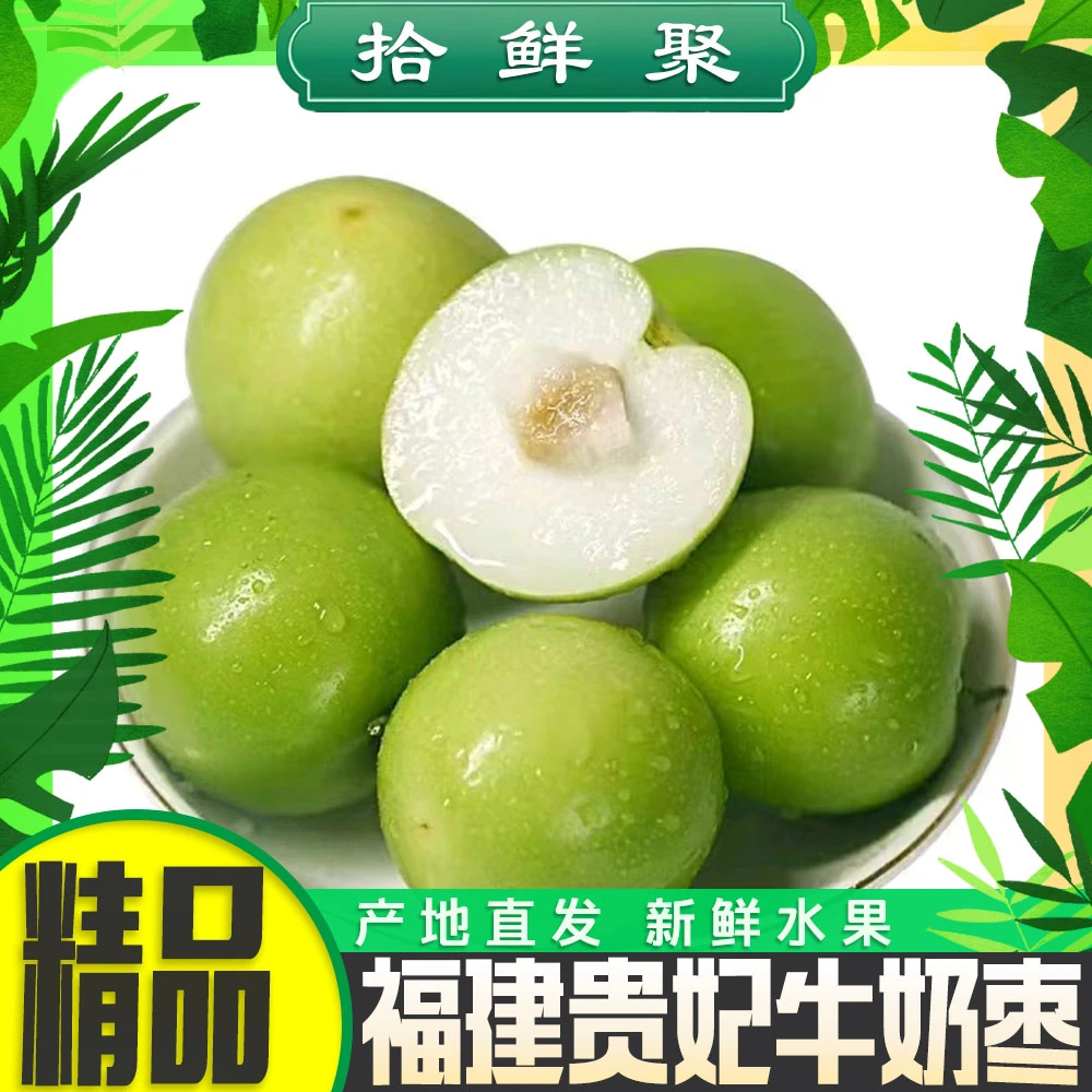 【达人专属】福建贵妃牛奶枣蜜枣大青枣清甜新鲜采摘爽口4.5斤