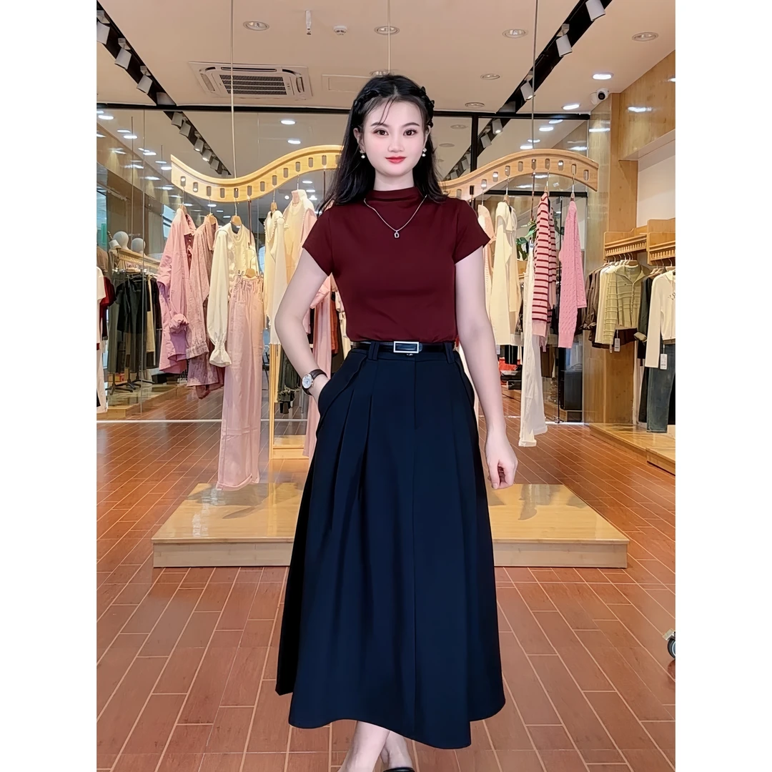 ASY/2024早秋新款尤莱特时尚两件套【小个子】轻奢减龄半身裙套装