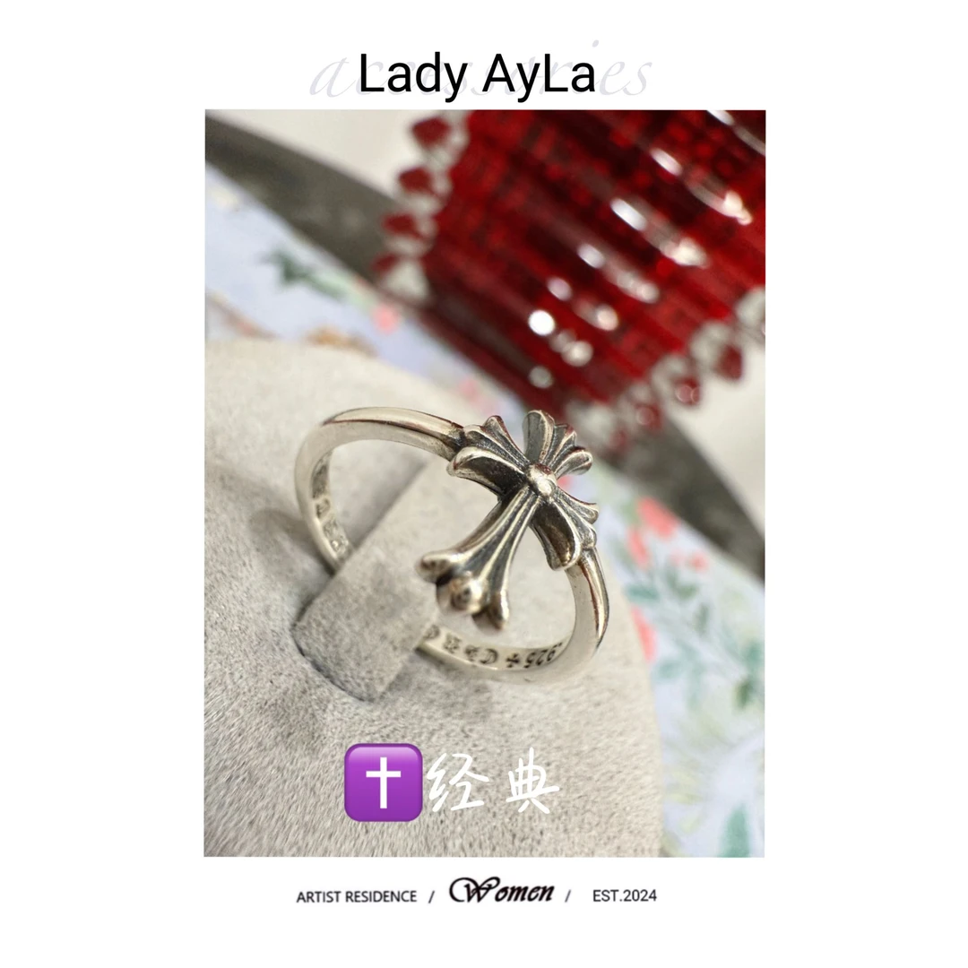 925银戒指 克克十字架轻奢时尚戒指ALK019/ALK020