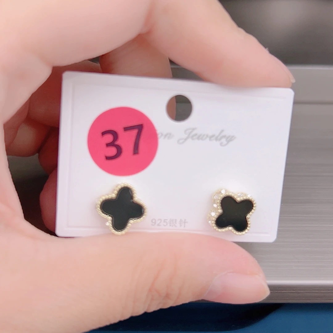 锆石纯铜合金耳环