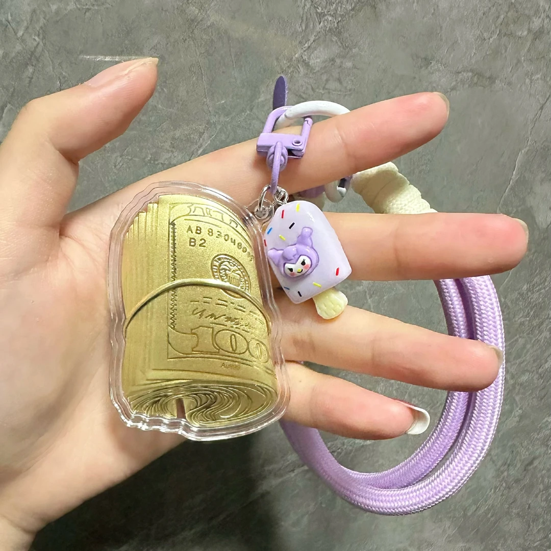 水贝黄金票子房子高颜值挂件手机包包扣情人节礼物送男女朋友