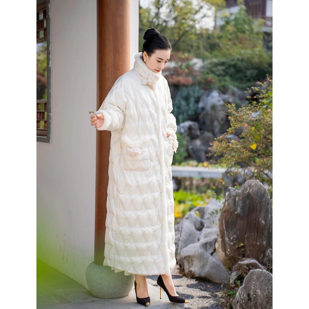 舒言 鹅绒服高品质国风设计师款鹅绒服