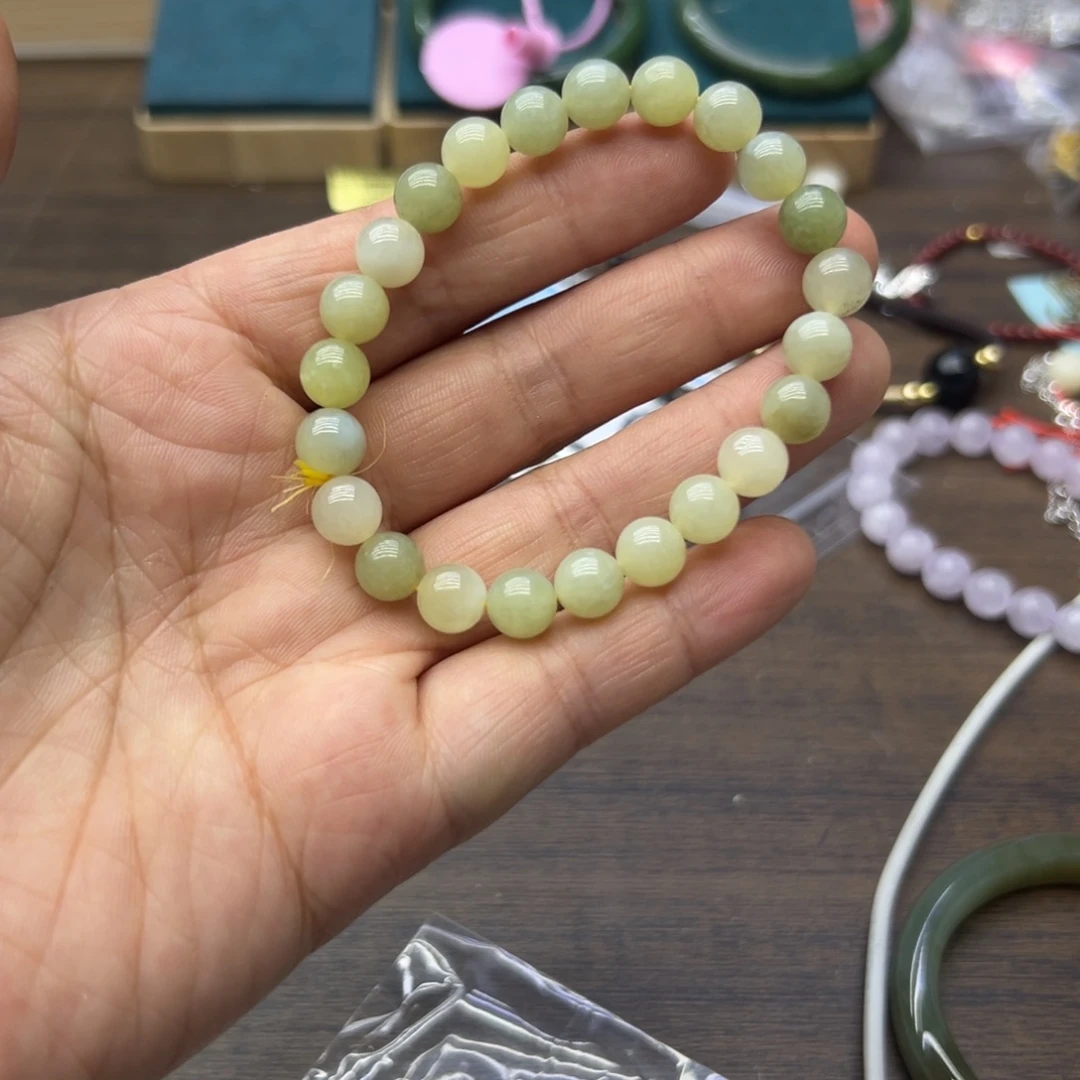 和田玉未镶嵌手链581