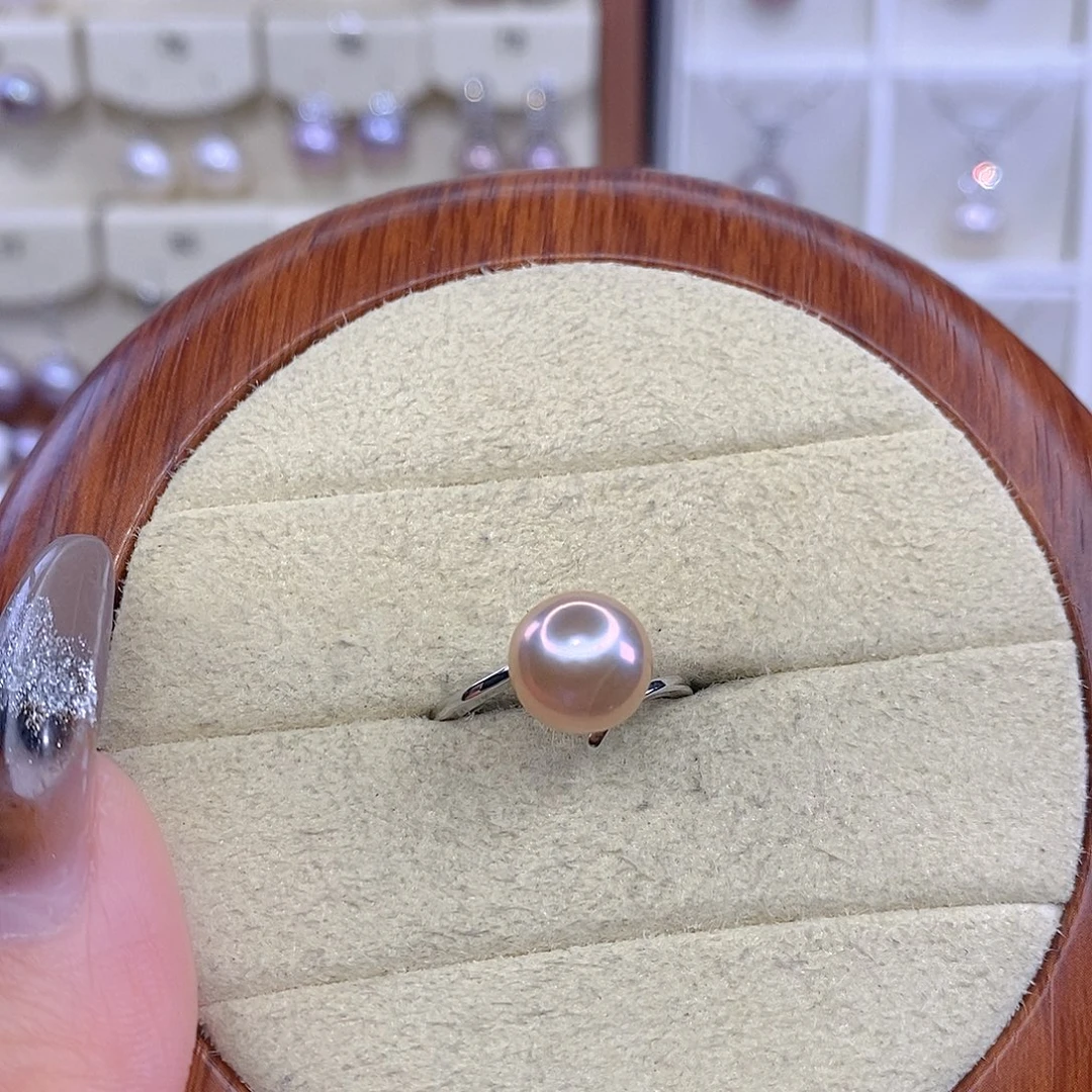 合金淡水珍珠戒指F