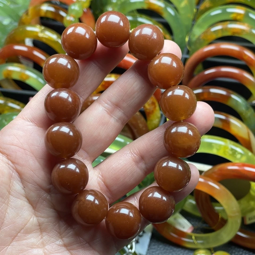 未镶嵌蛇纹石玉手链