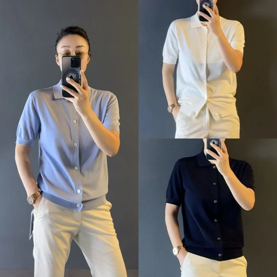 男士兰精天丝休闲短袖253057夏季新款男装简约时尚短袖开衫