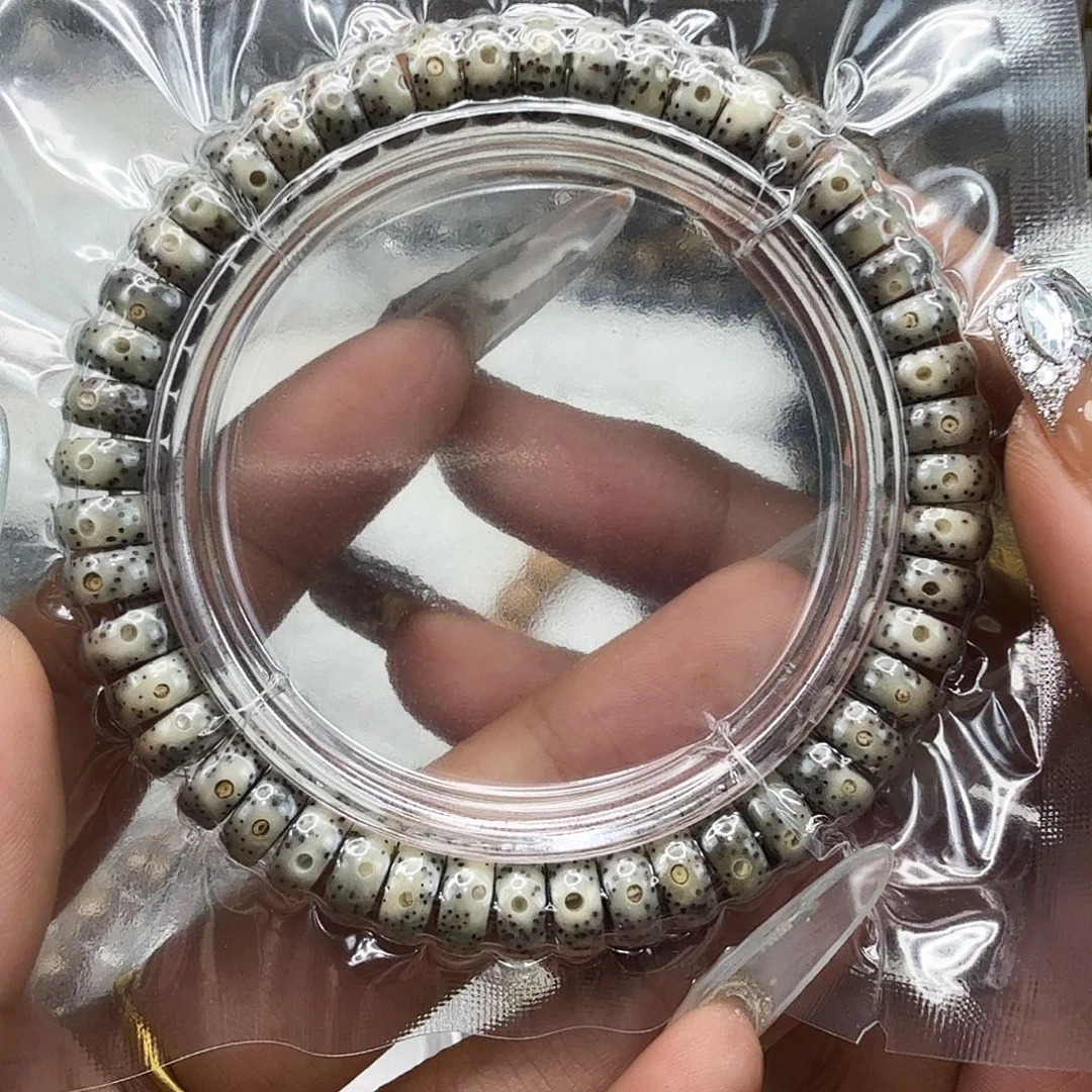 手串星月菩提90传说黑星月菩提单圈药片94单圈