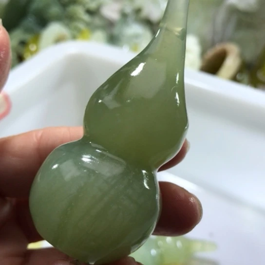 岫玉未镶嵌手把手把