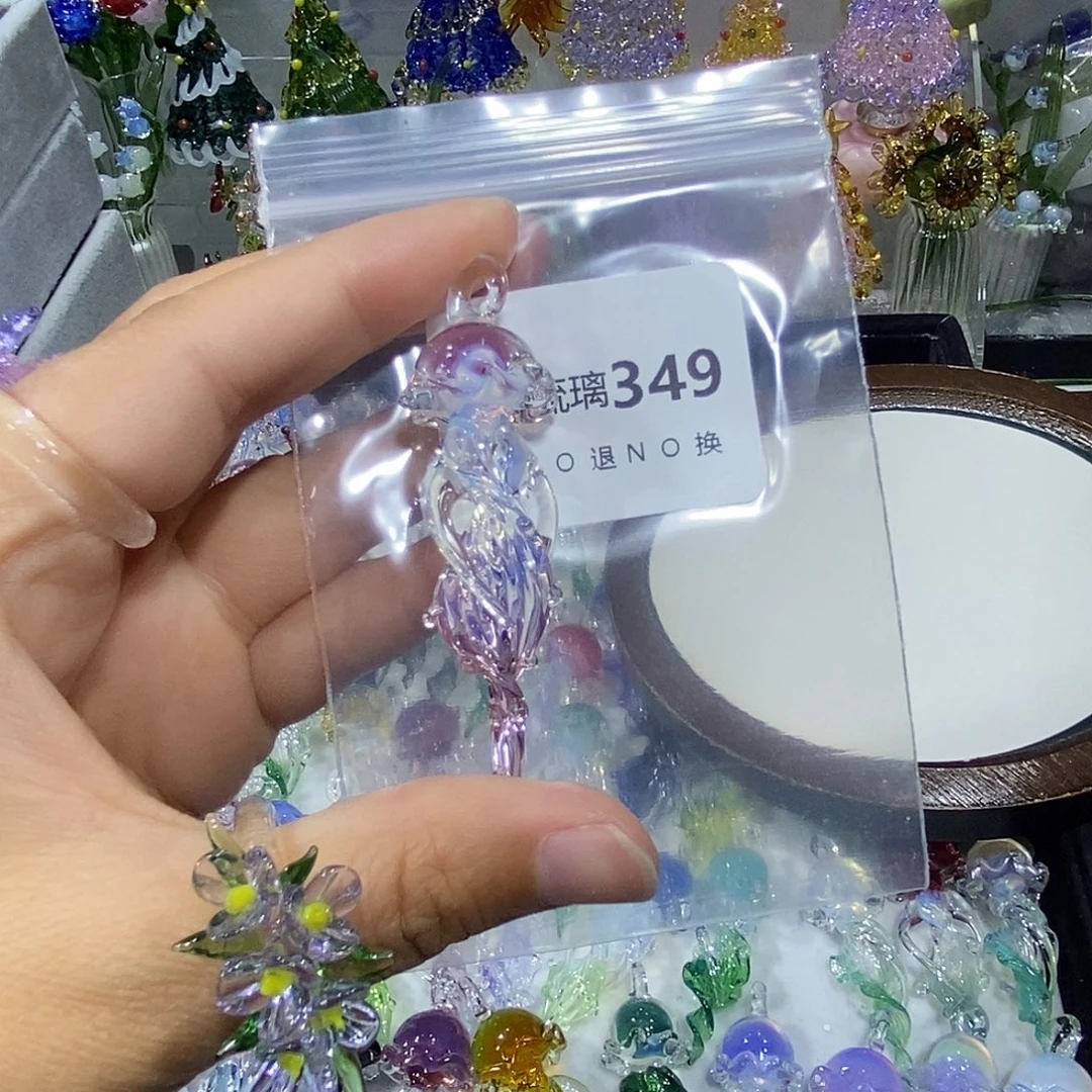 喵***呀玻璃吊坠（不含链）349水母一个