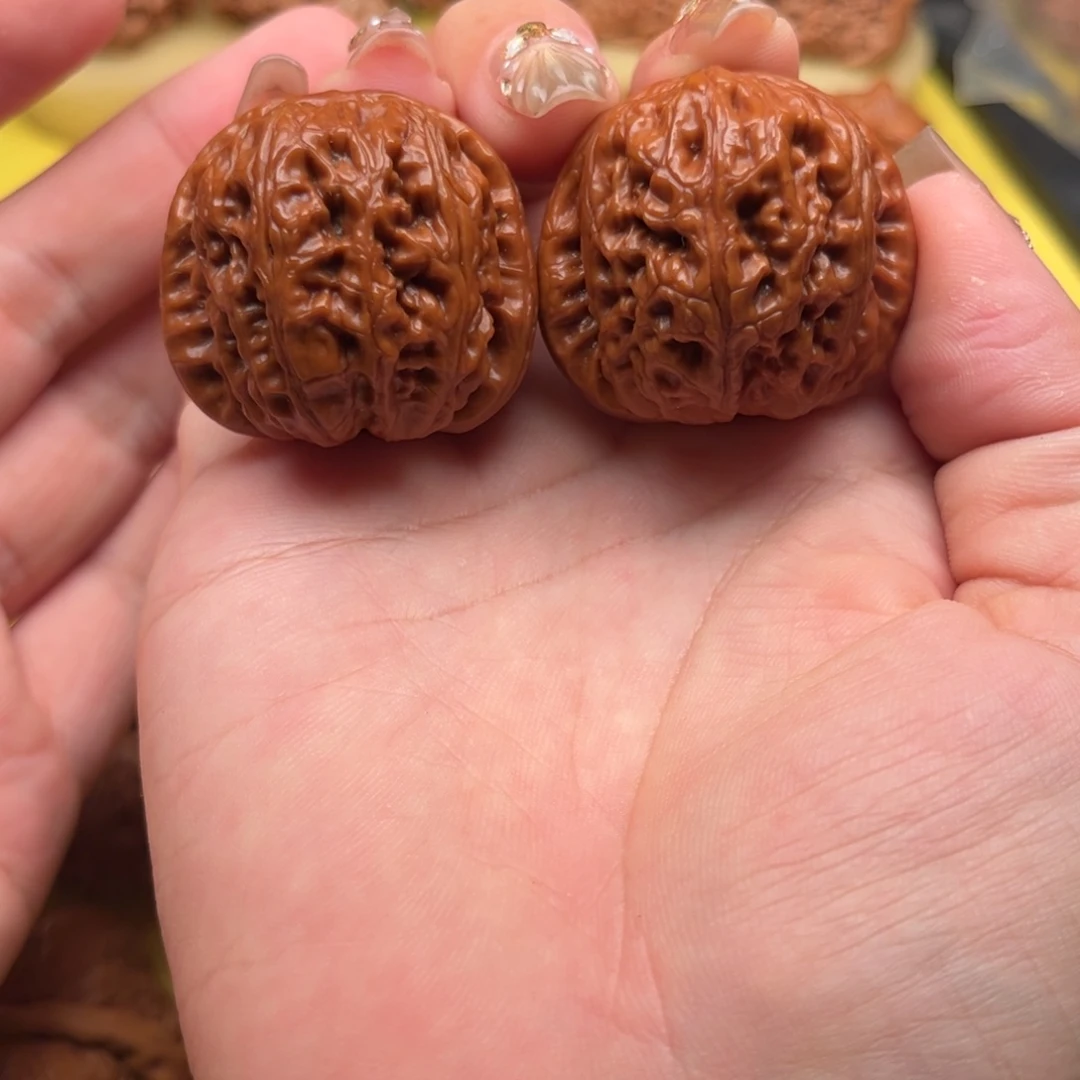 吊坠桃核40红核桃元宝文玩核桃