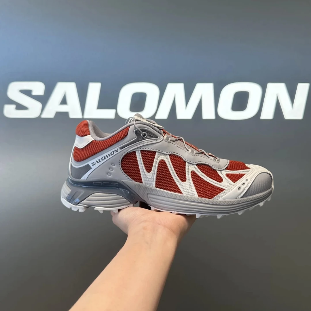 SALOMON萨洛蒙 XT-Whisper 低帮休闲跑步鞋男女同款红灰色478783