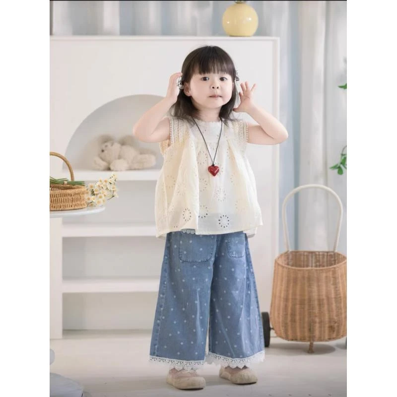 童装女童夏装套装2025新款洋气儿童牛仔裤宝宝夏季两件套小孩衣服