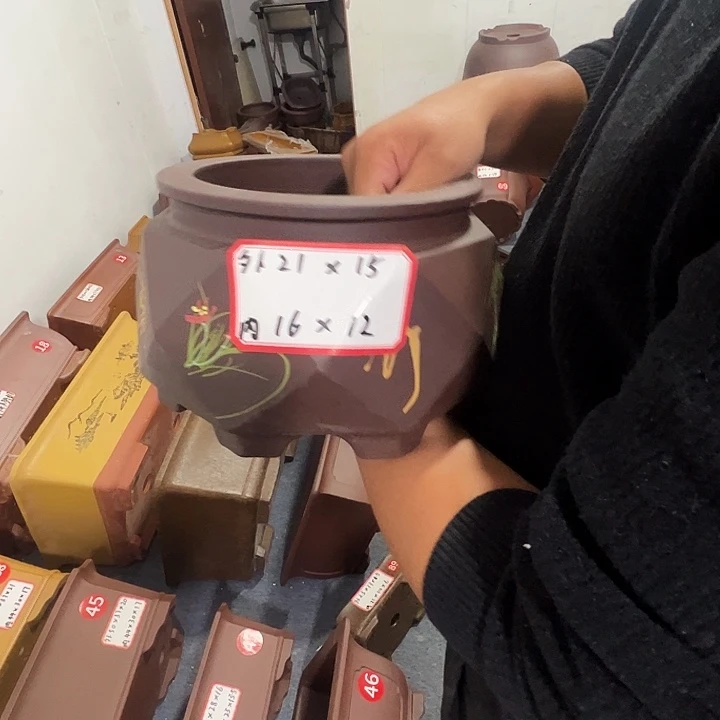 紫砂花盆紫砂花盆